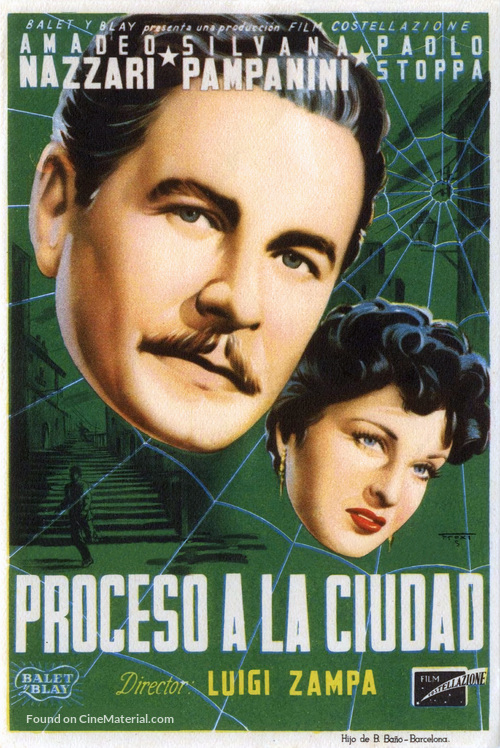 Processo alla citt&agrave; - Spanish Movie Poster