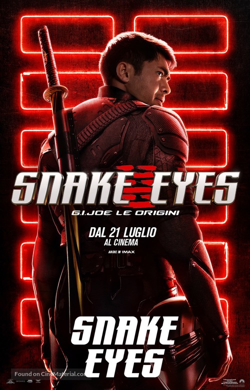 Snake Eyes: G.I. Joe Origins - Italian Movie Poster