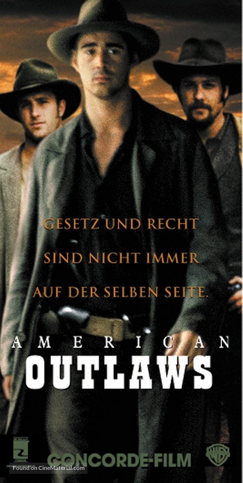 American Outlaws - German Movie Poster