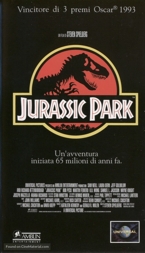 Jurassic Park - Italian Movie Cover