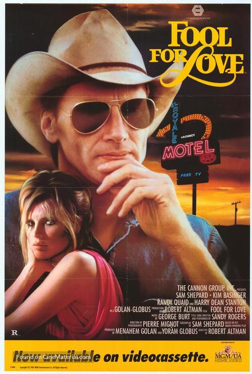 Fool for Love - Video release movie poster