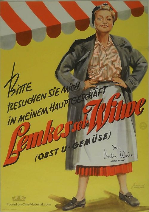 Lemkes sel. Witwe - German Movie Poster