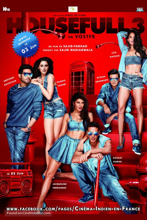 Housefull 3 - French Movie Poster