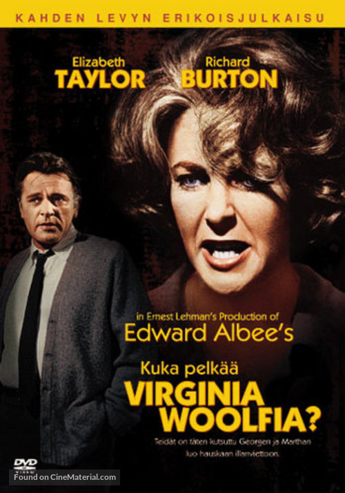 Who&#039;s Afraid of Virginia Woolf? - Finnish DVD movie cover