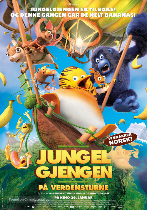 Les As de la Jungle 2 - Norwegian Movie Poster