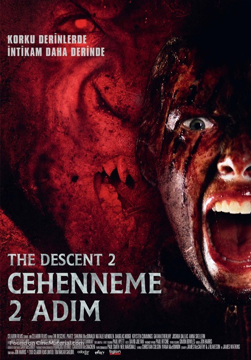 The Descent: Part 2 - Turkish Movie Poster