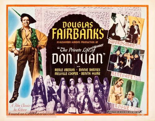 The Private Life of Don Juan - Re-release movie poster