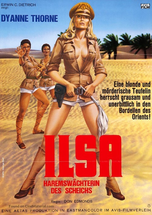 Ilsa, Harem Keeper of the Oil Sheiks - German Movie Poster