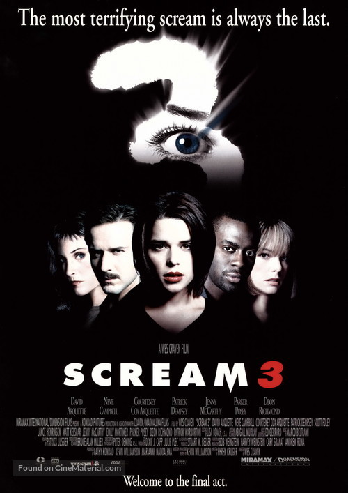 Scream 3 - Danish Movie Poster