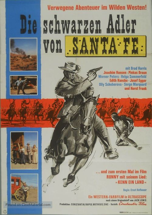 Schwarzen Adler von Santa Fe, Die - German Movie Poster