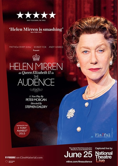 National Theatre Live: The Audience - British Movie Poster