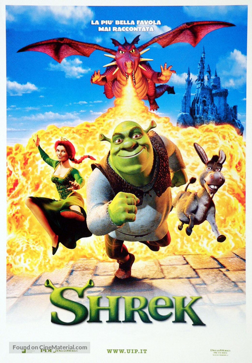 Shrek - Italian Theatrical movie poster