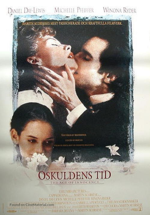 The Age of Innocence - Swedish Movie Poster