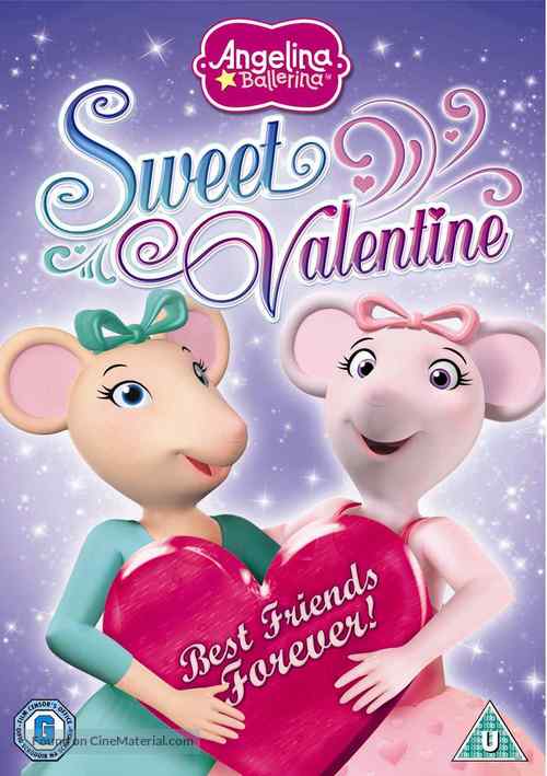 Angelina Ballerina: Sweet Valentine - British DVD movie cover