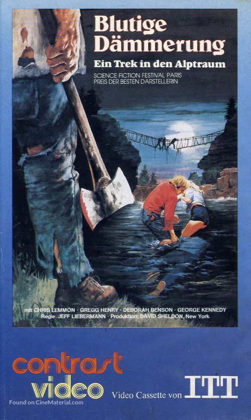 Just Before Dawn - German VHS movie cover