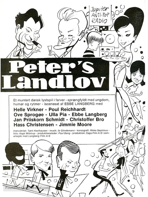 Peters landlov - Danish Movie Poster