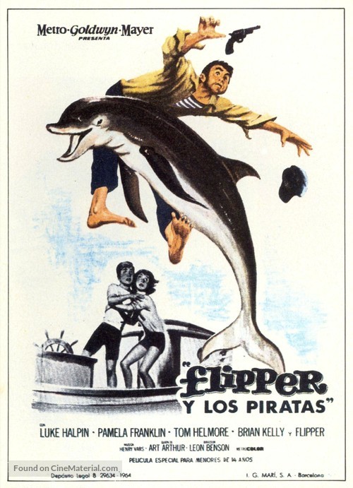 Flipper&#039;s New Adventure - Spanish Movie Poster