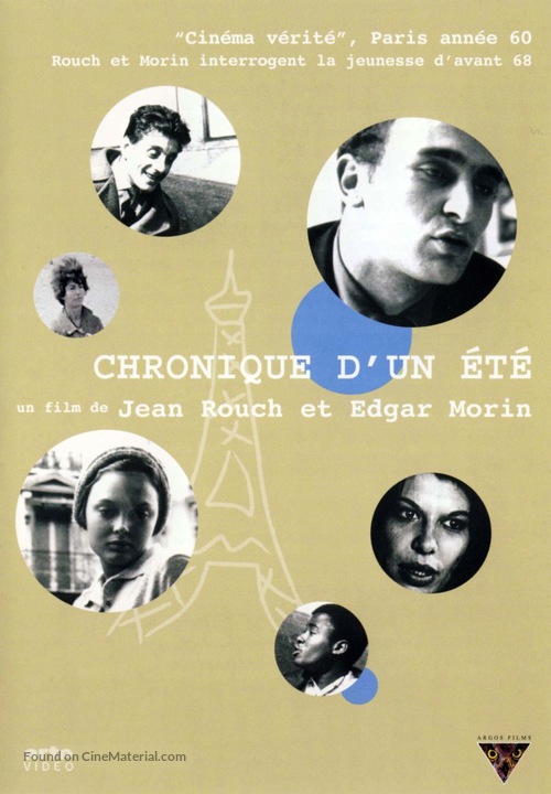 Chronique d&#039;un &eacute;t&eacute; (Paris 1960) - French Movie Cover