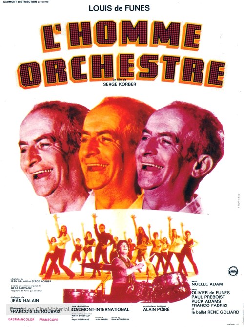 L&#039;homme orchestre - French Movie Poster