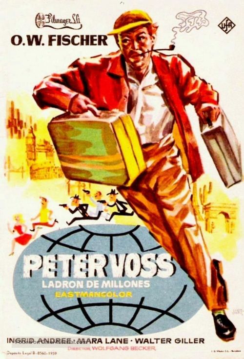 Peter Voss, der Millionendieb - Spanish Movie Poster