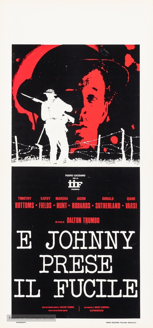 Johnny Got His Gun - Italian Movie Poster