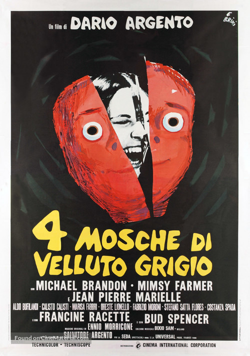 4 mosche di velluto grigio - Italian Movie Poster