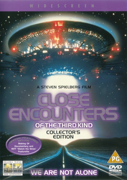 Close Encounters of the Third Kind - British DVD movie cover