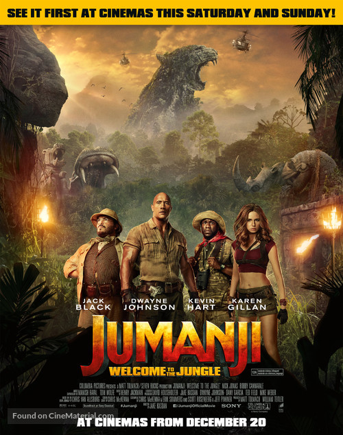 Jumanji: Welcome to the Jungle - British Movie Poster
