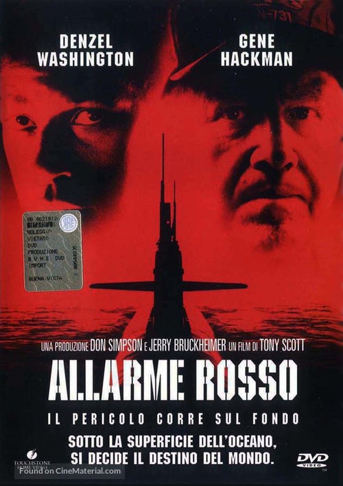 Crimson Tide - Italian DVD movie cover