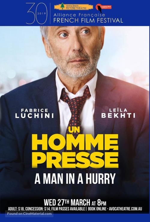 Un homme press&eacute; - Australian Movie Poster