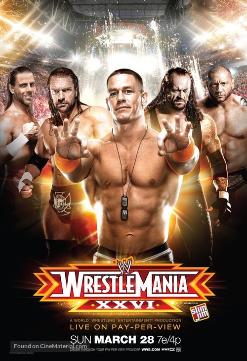 WWE WrestleMania XXVI - Movie Poster