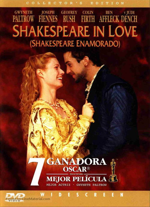 Shakespeare In Love - Spanish DVD movie cover