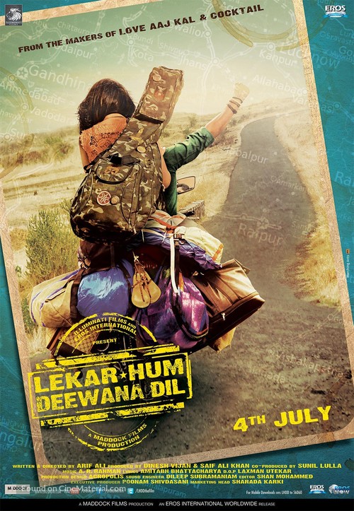Lekar Hum Deewana Dil - Indian Movie Poster