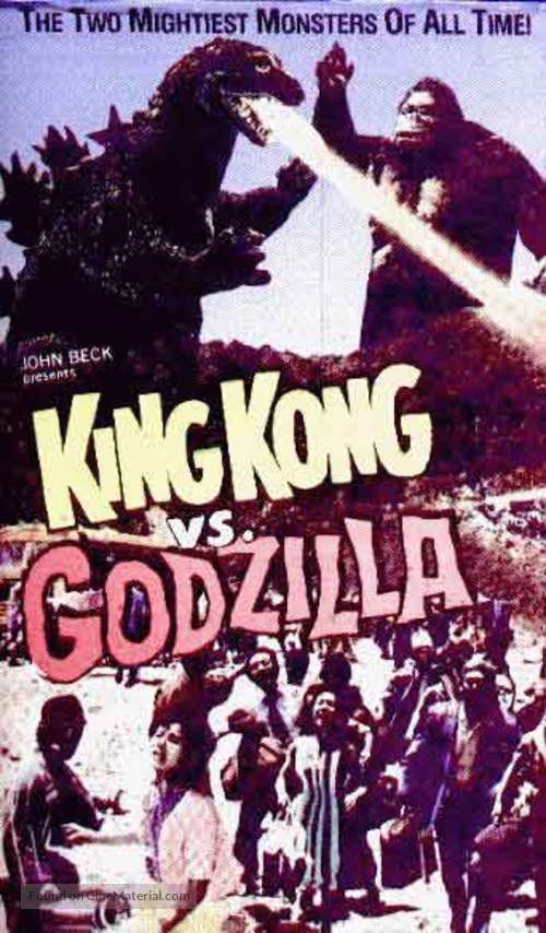 King Kong Vs Godzilla - VHS movie cover