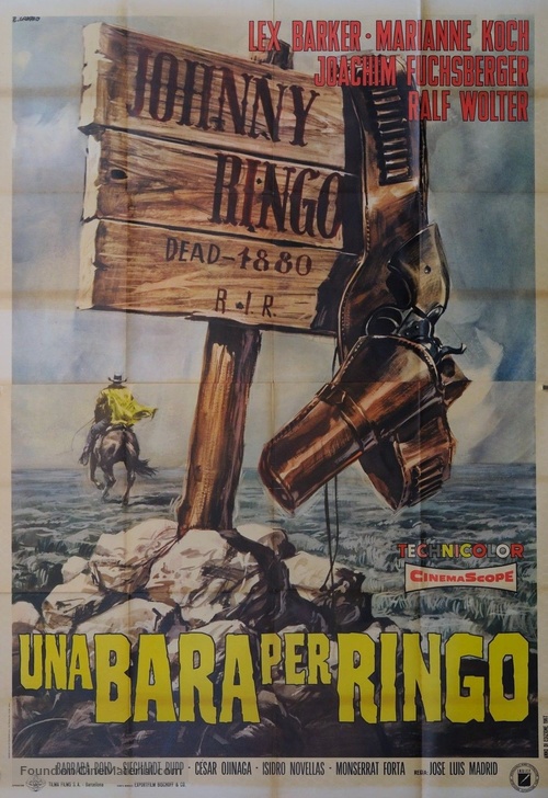 La balada de Johnny Ringo - Italian Movie Poster