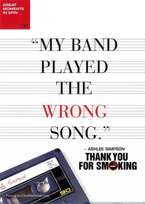 Thank You For Smoking - poster
