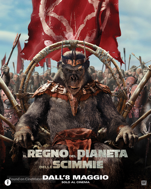 Kingdom of the Planet of the Apes - Italian Movie Poster