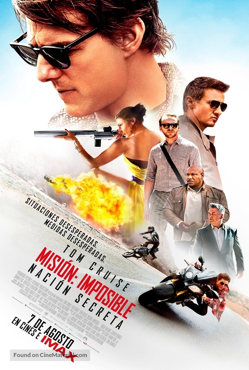 Mission: Impossible - Rogue Nation - Spanish Movie Poster