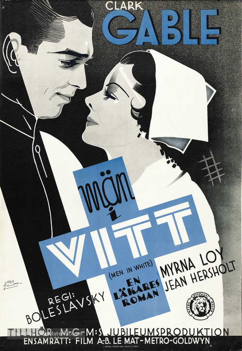 Men in White - Swedish Movie Poster