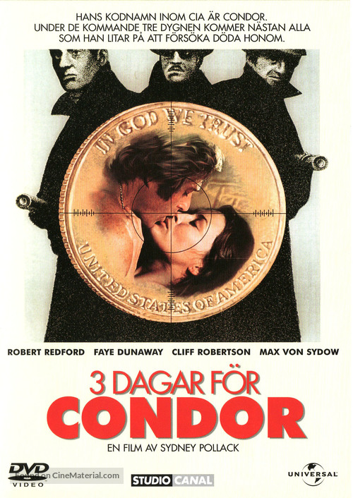 Three Days of the Condor - Swedish Movie Cover