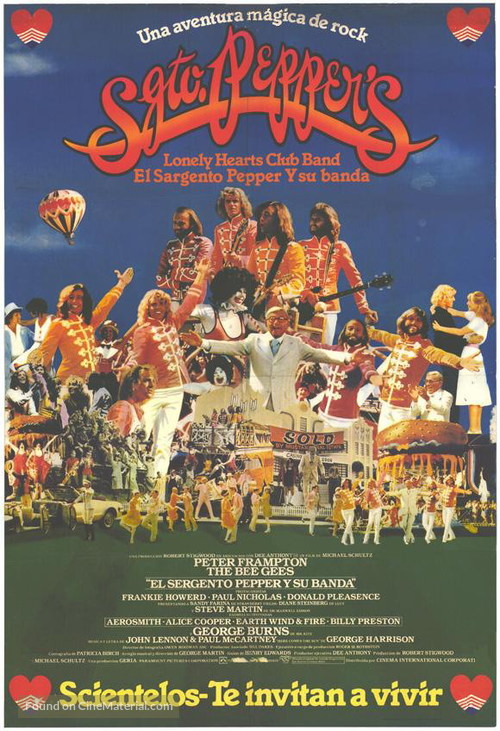 Sgt. Pepper&#039;s Lonely Hearts Club Band - Spanish Movie Poster