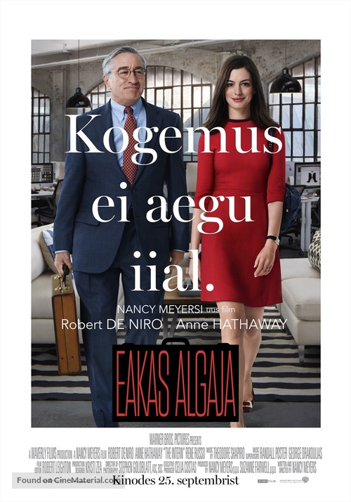 The Intern - Estonian Movie Poster