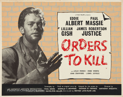 Orders to Kill - British Movie Poster