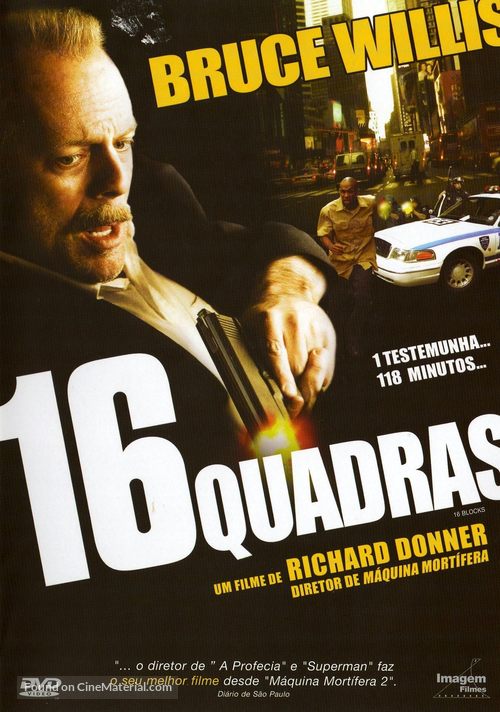16 Blocks - Portuguese DVD movie cover