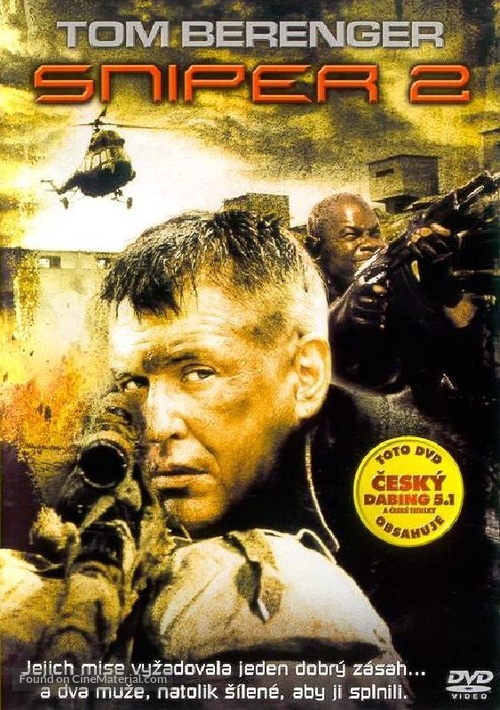 Sniper 2 - Czech DVD movie cover