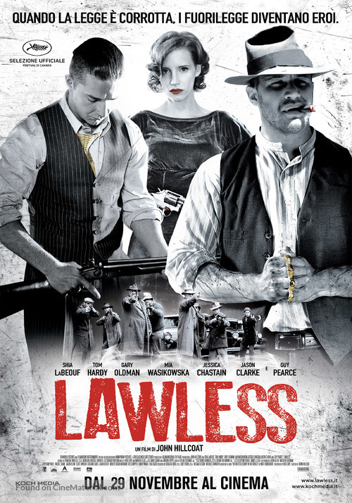 Lawless - Italian Movie Poster