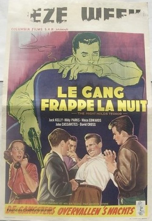 The Night Holds Terror - Belgian Movie Poster