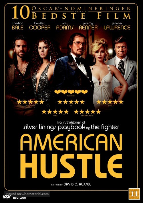 American Hustle - Danish DVD movie cover