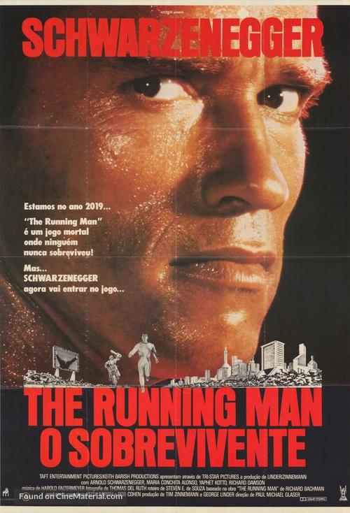 The Running Man - Brazilian Movie Poster