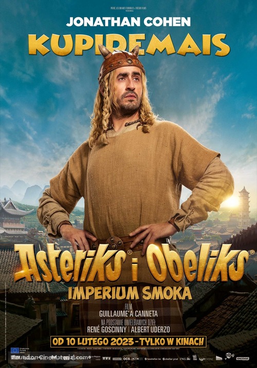 Ast&eacute;rix &amp; Ob&eacute;lix: L&#039;Empire du Milieu - Polish Movie Poster